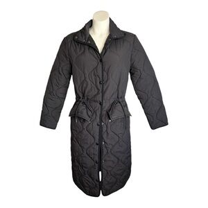 True North Denim Long Black Jacket Size XS